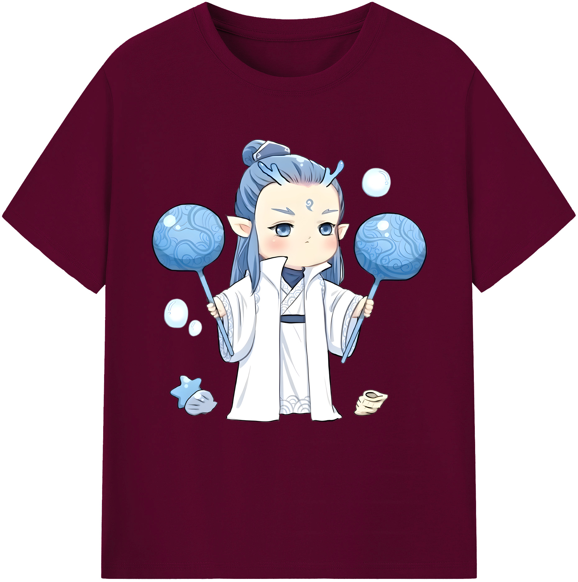 （画像用） Ne Zha 2 ナタ 魔童の大暴れ レディースカジュアルプリントTシャツ（綿100％）